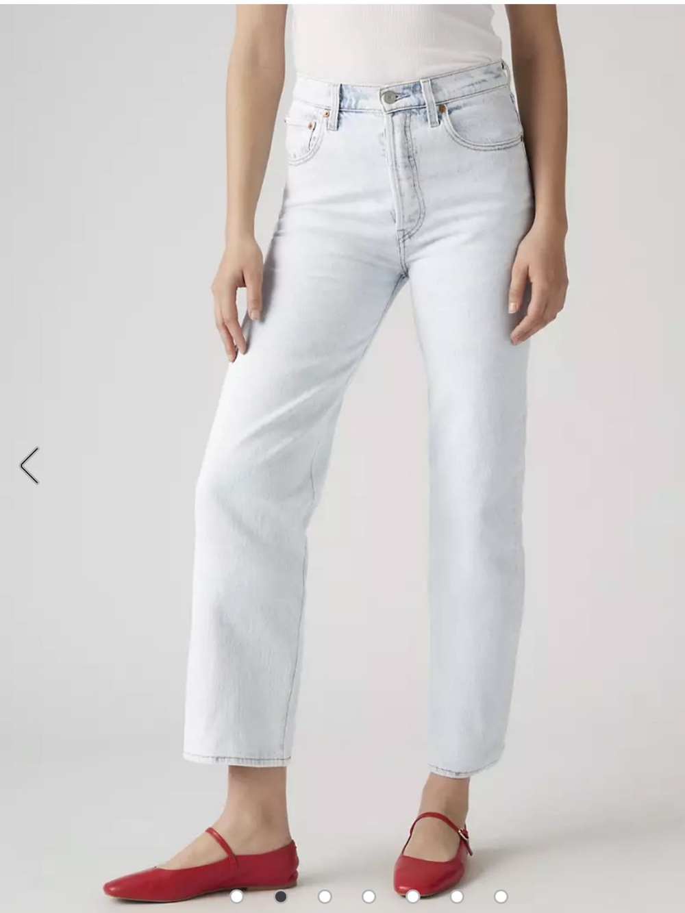 Levi’s Ribcage Straight Ankle Jeans - Light Wash